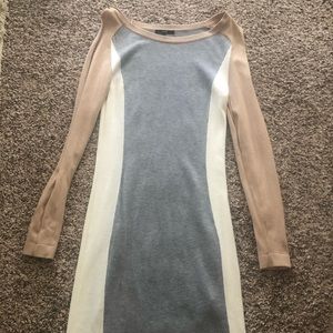 Colorblock sweater dress